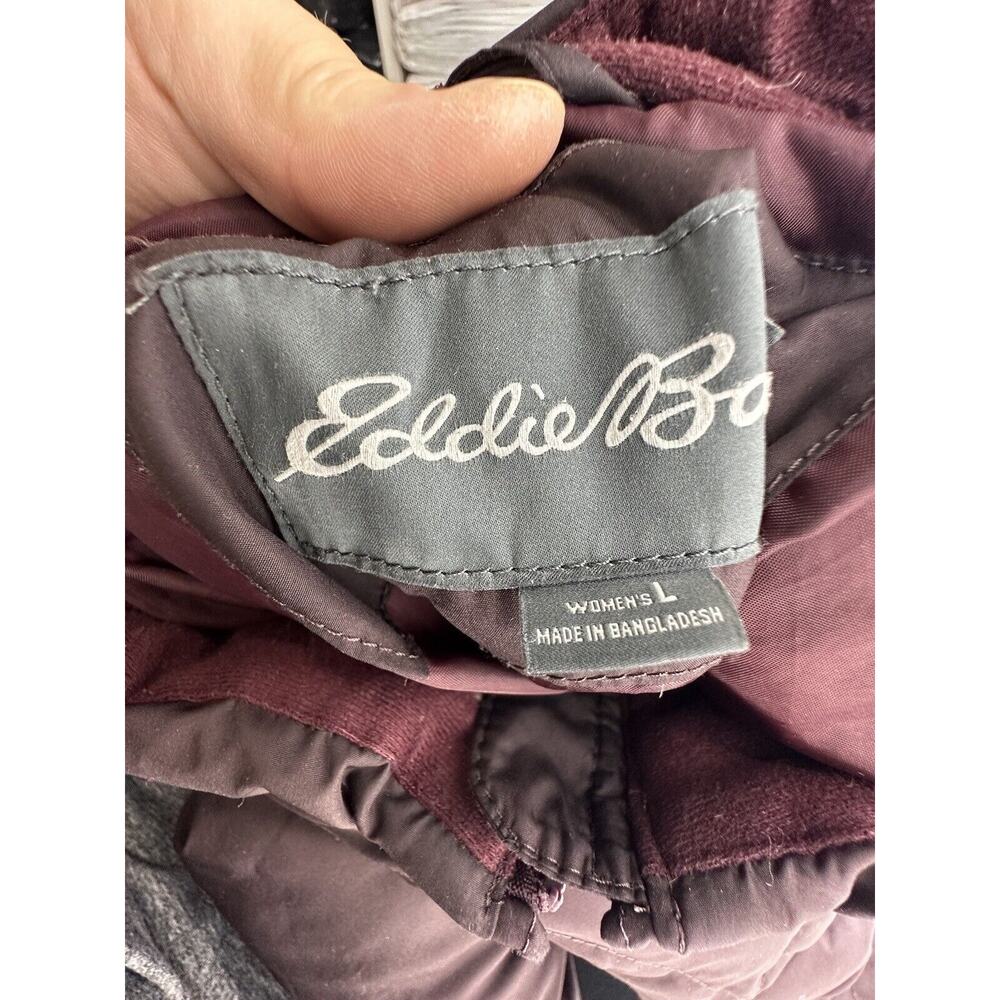 Eddie Bauer Women Large ZIP Up Puffer Down Jacket Winter Outdoors CLT - Picture 5 of 8